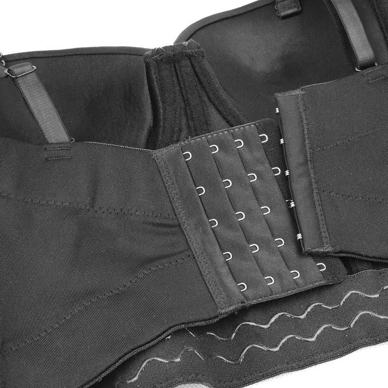 ELLACCI توب كورسيه بلاك ميديم مزين بالألماس واللؤلؤ والخرز والراينستون للنساء - Image 5